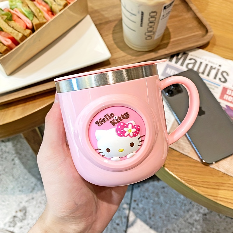 Sanrio Hello Kitty Ceramic Mug Cartoon Print Cute Water Cup Milk