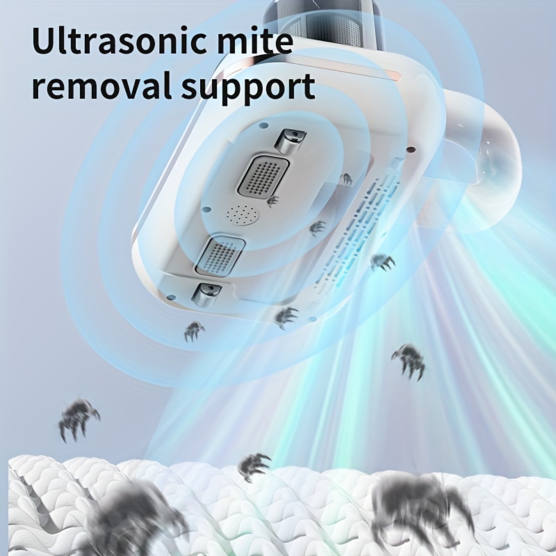 Acquista Nuovo Wireless Mite Remover Letto Divano Aspirapolvere Filtro  Domestico Macchina per la rimozione degli acari Lampada UV DoubleBeat  Strumento di rimozione dell'acaro