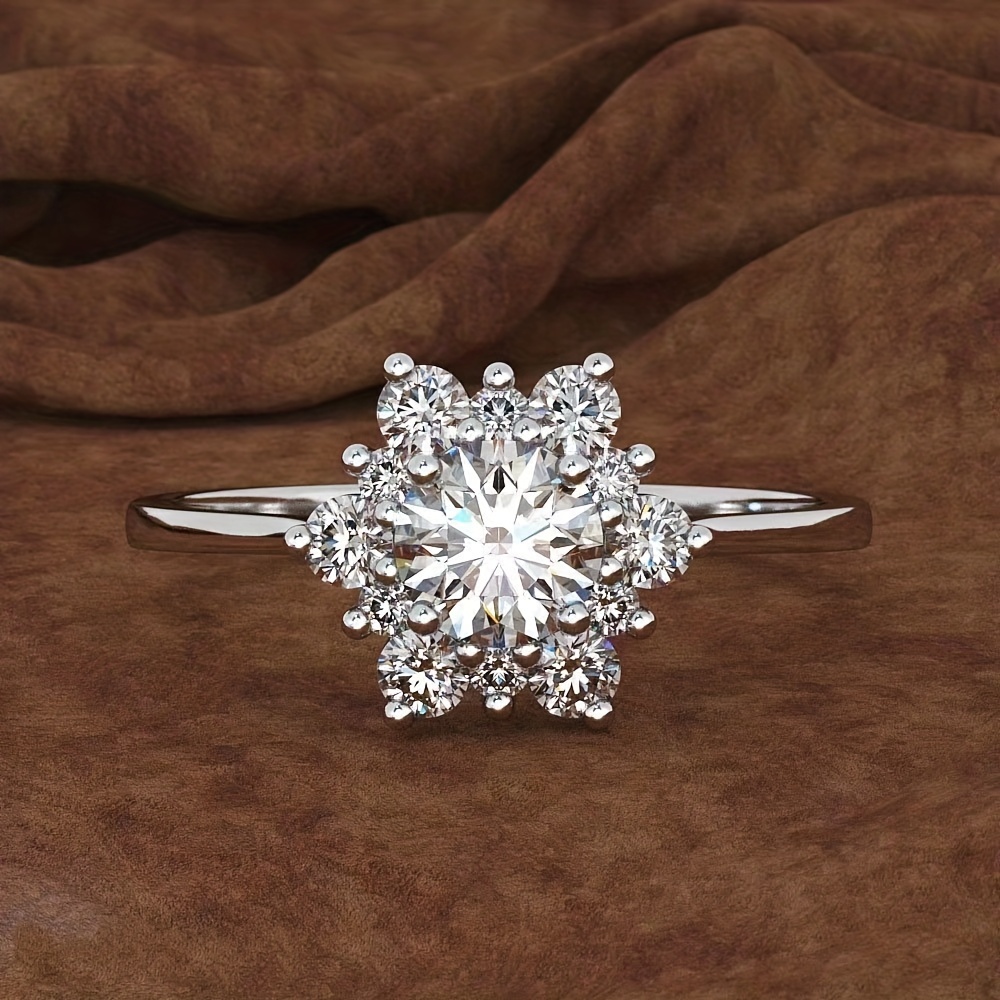 Engagement deals ring snowflake