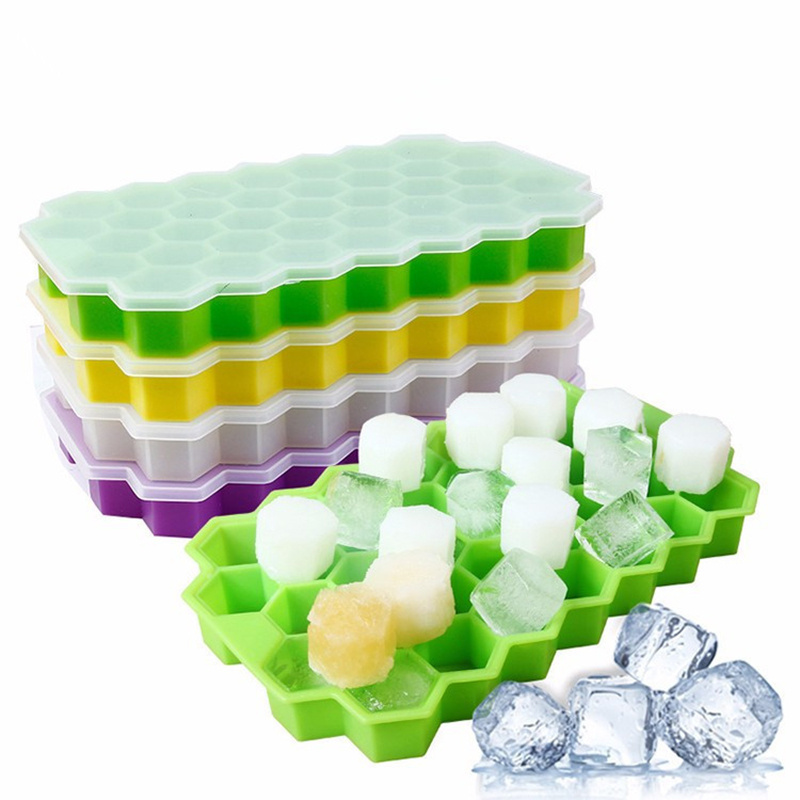 1pc, Ice Cube Tray With Four-in-one Ice Cup Holder, Waterfall Ice