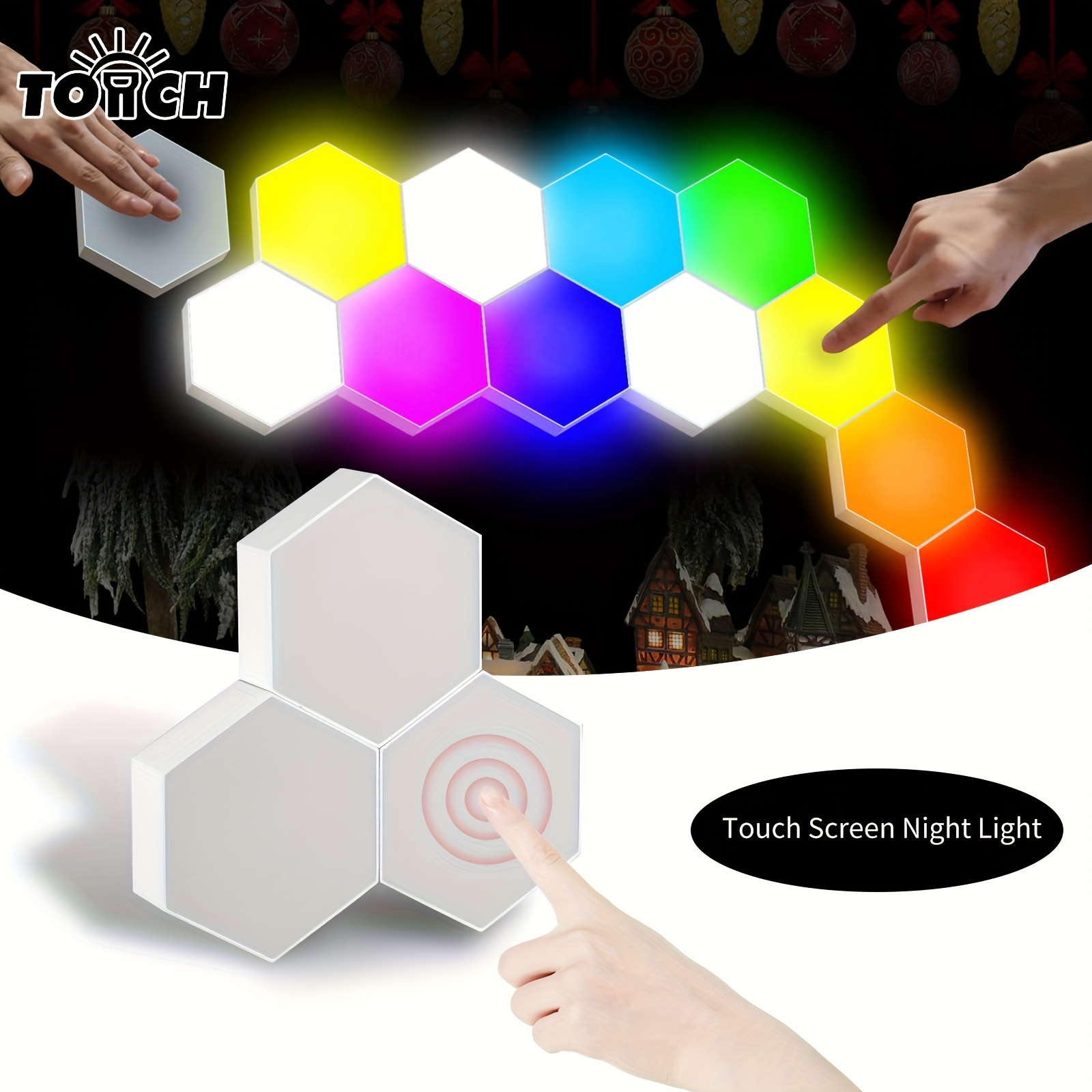 Hexagon Led Light - Temu