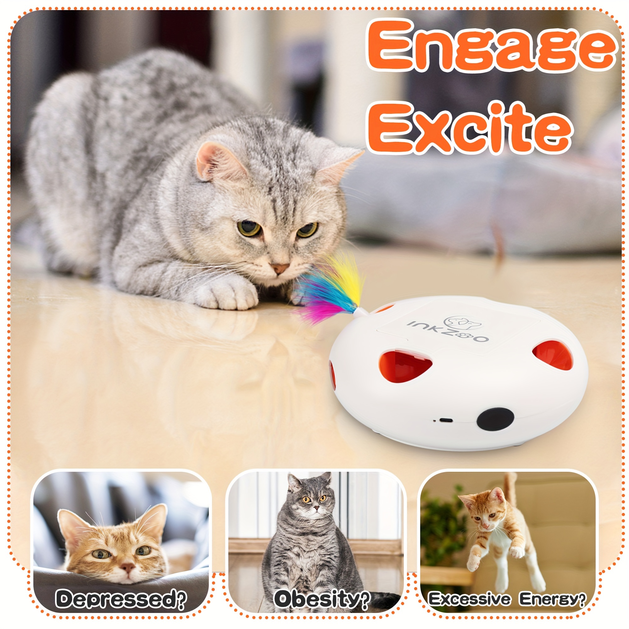 Smart Cat Toys Automatic Rolling Ball Giocattoli Elettrici - Temu Italy