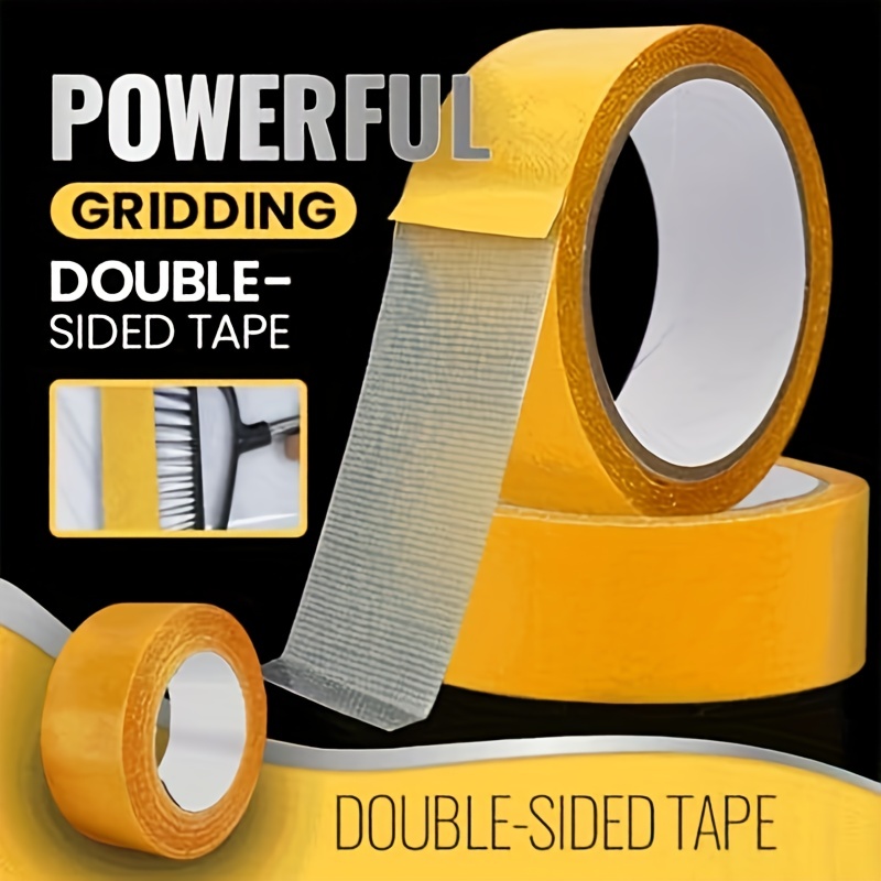 1roll Double-sided Mesh Adhesive Tape Multifunction Strong-Sticky Duct Tape  Adhesive Tape For Scrapbook Crafts Journal, 0.39/0.79/1.97inch Width