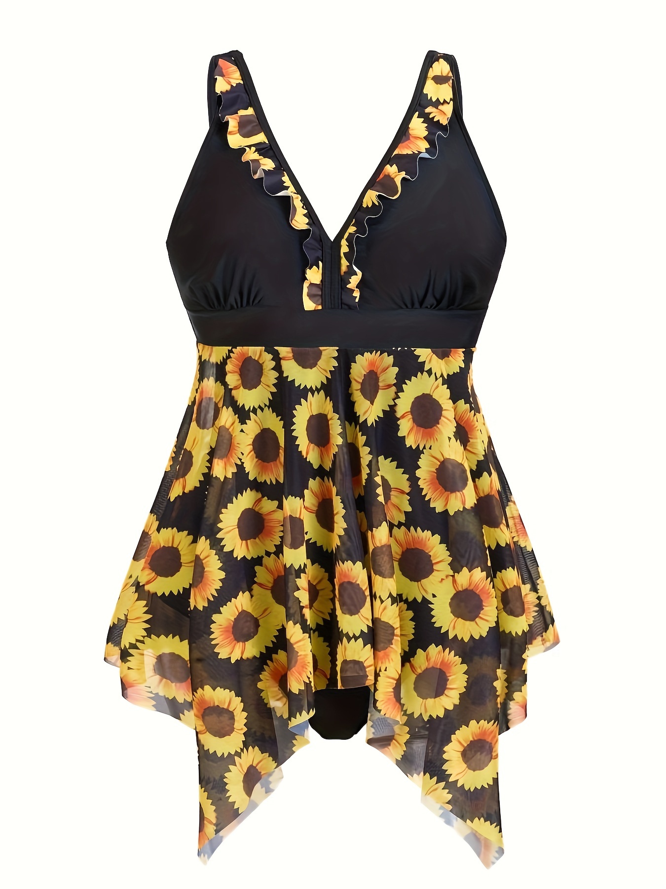 Sunflower bathing suit hot sale plus size