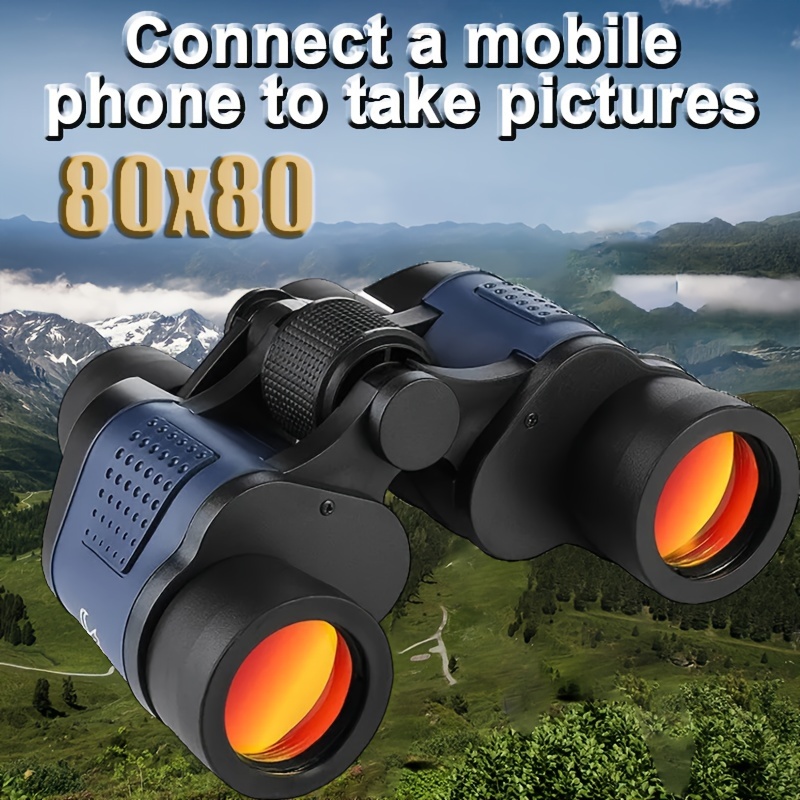 Binoculares de alta definición 120X80 de largo alcance zoom telescopio para  caza