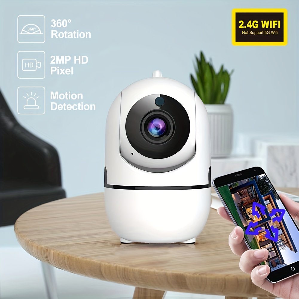 1080p 3mp Tuya Smart Mini Wifi Intérieur Sans Fil Auto Tracking Sécurité  Maison Onvif Cctv Surveillance Ip Caméra Avec Sirène