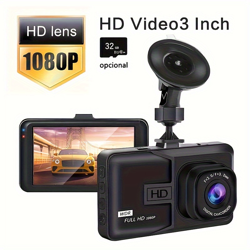 Dashcam Full HD 1080p Cámara Coche con Micro, Coche y Compacta - Spain