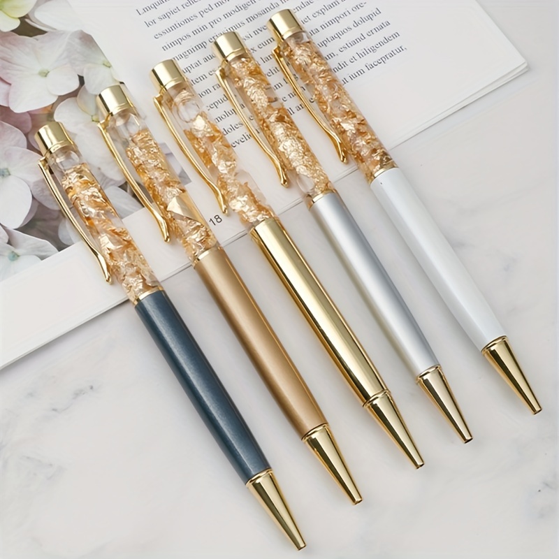 Gold Ballpoint Pen, Minimalist Pen, Gold Metal Pen, Stylish Pen, Fashion  Pen, Wedding Guestbook Pen, Gold Pen, Black Ballpoint Pen