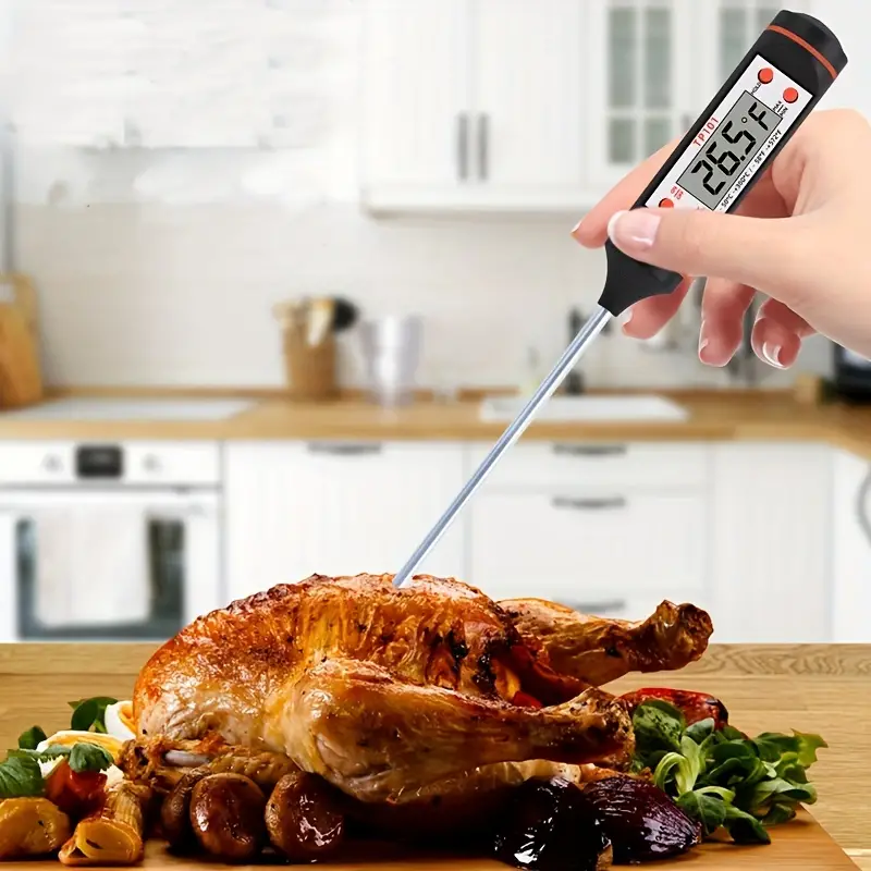 High-precision Digital Thermometer - Measure Water, Milk, And Oil