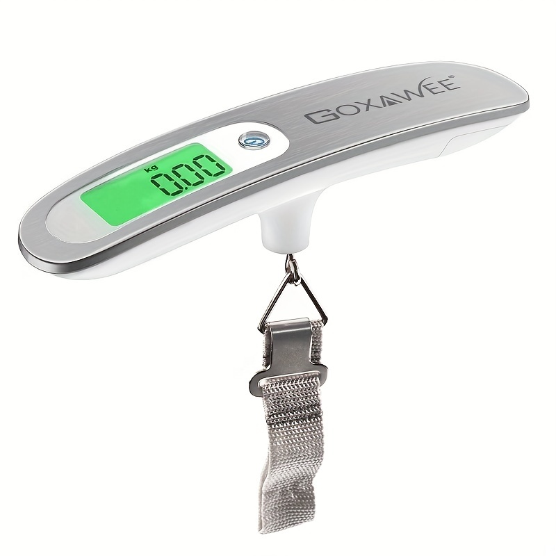 EEEkit Portable Digital Luggage Scale, LCD Display Travel Scale Suitcase  Scale with Hook, 110Lbs Capacity Digital Hanging Luggage Weight Scale
