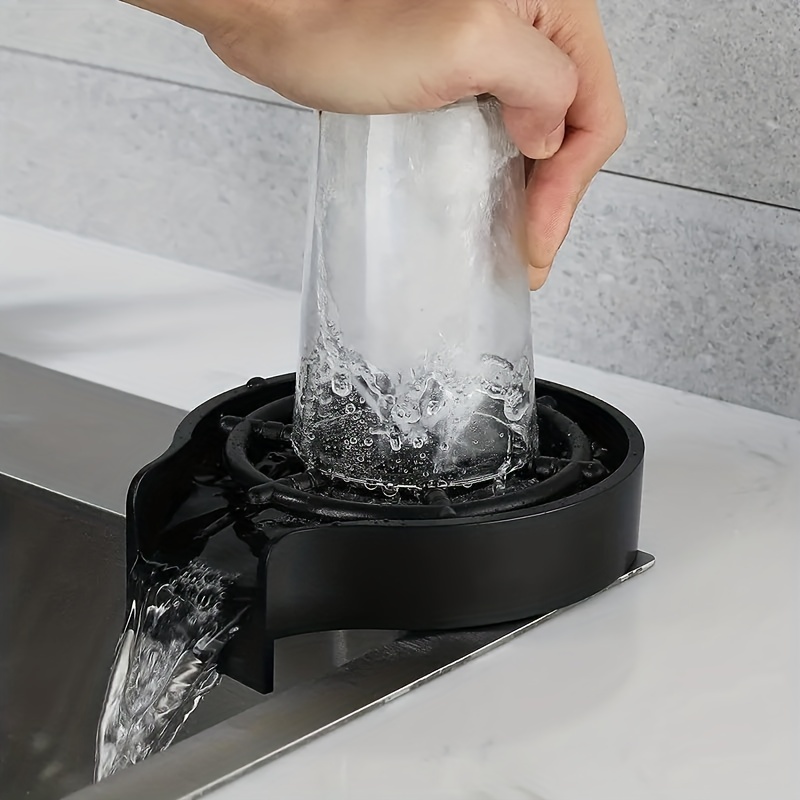 Glass Rinser Cup Washer for Sink, High Pressure Glass Washer for Mugs Cups  Glasses Tumblers Baby Bottles at Home Kitchen Bar Coffee Shop, 9 Powerful