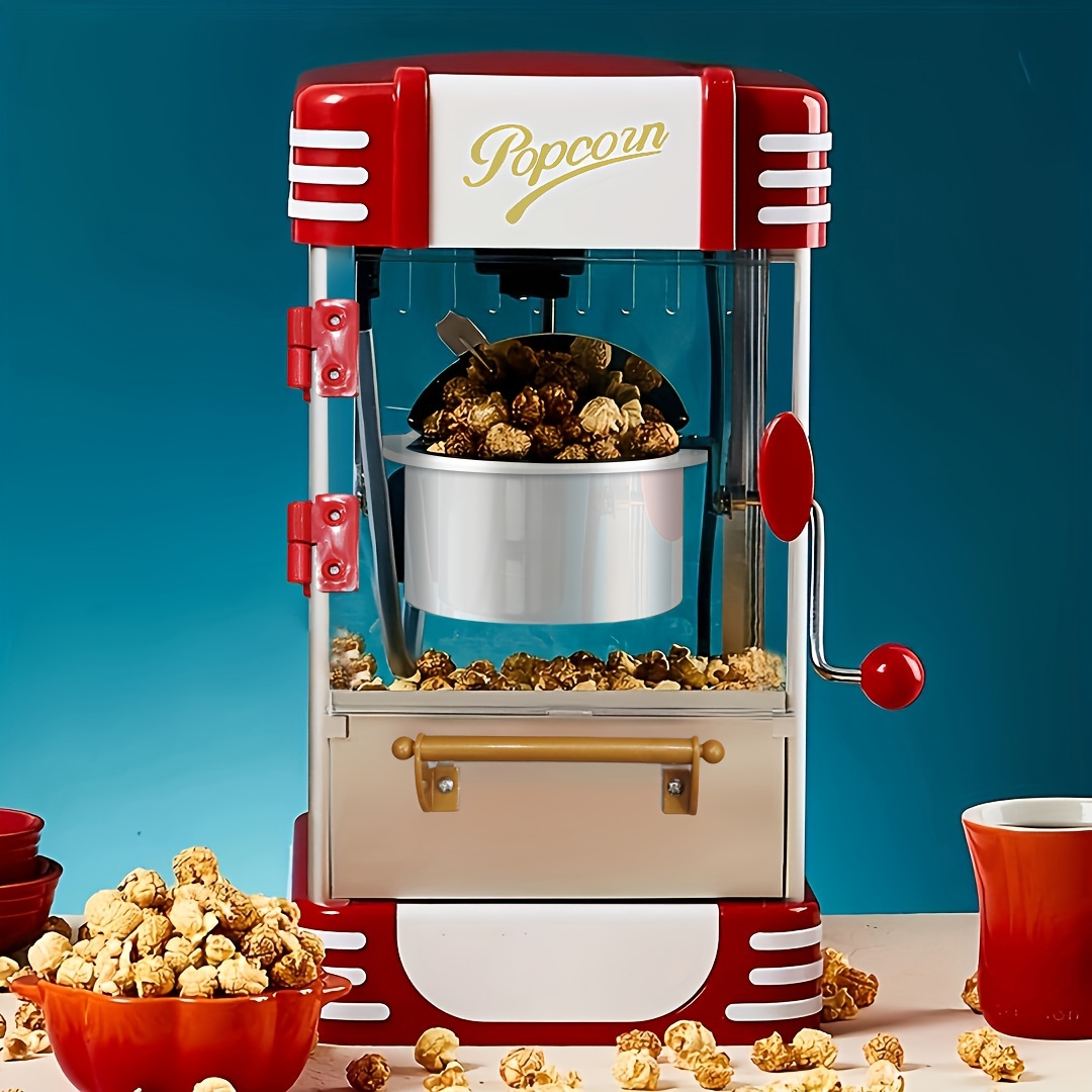 Mini Popcorn Maker Machine Automatic Small Heating Corn Puffer Machine  Grain Popping Machine Not Oils Required Can Make The Big, Fluffy, Fresh  Popcorn.(uk) - Temu United Arab Emirates