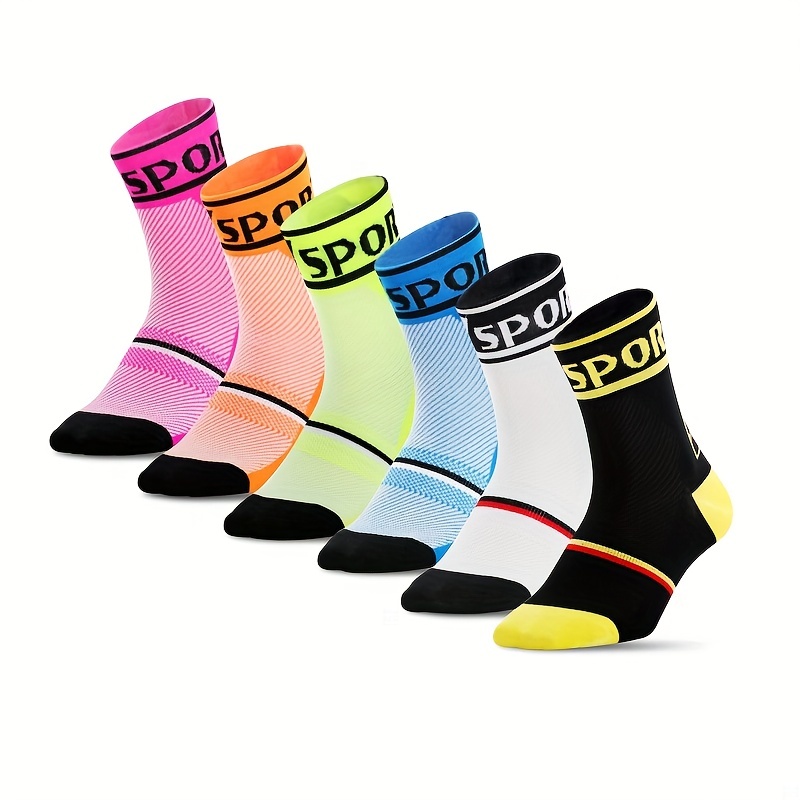 4pairs Cycling Sports Socks, Professional Cycling Socks