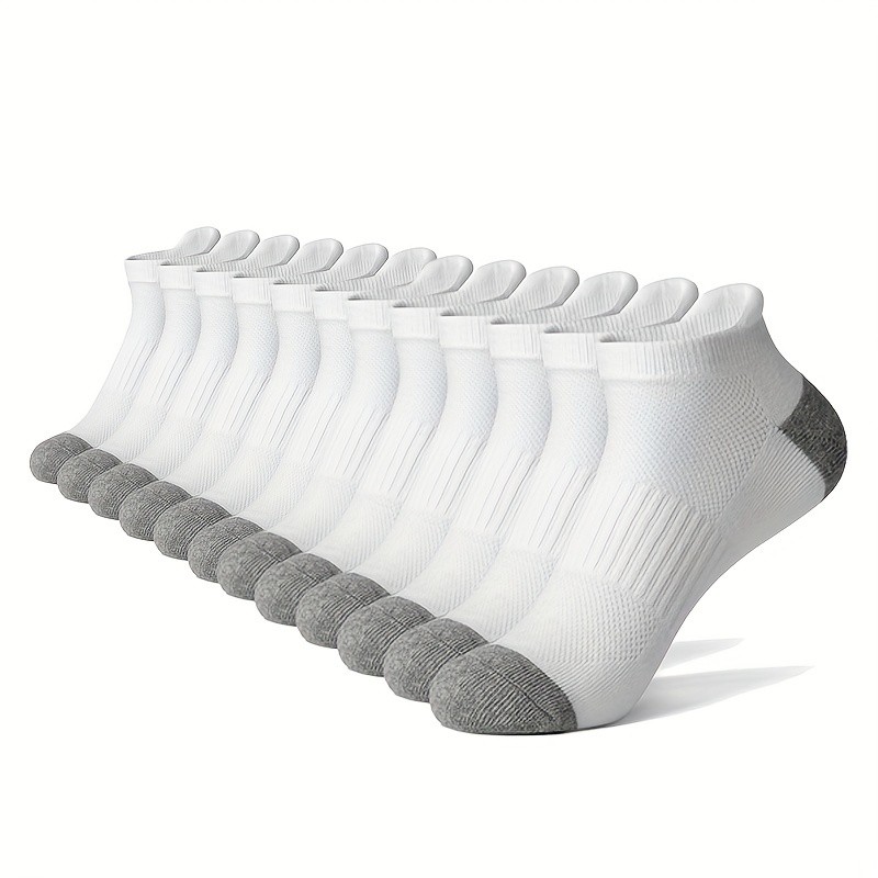 Calcetines deportivos transpirables para hombre, calcetín de algodón sin  costuras, desodorante, para correr, 3 pares