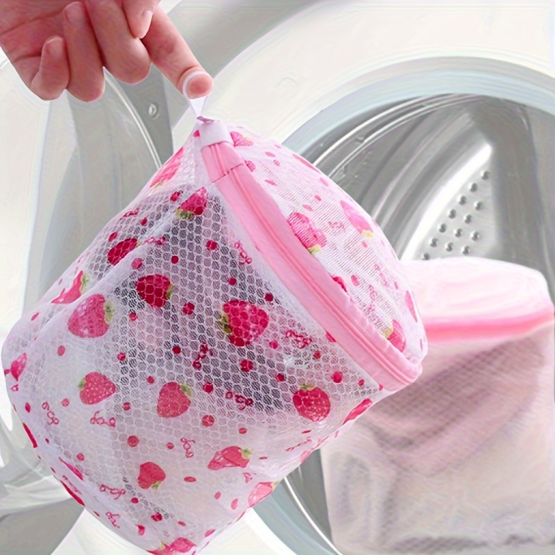 Mesh Laundry Bag Drawstring Large Laundry Bags Dedicates Bra - Temu