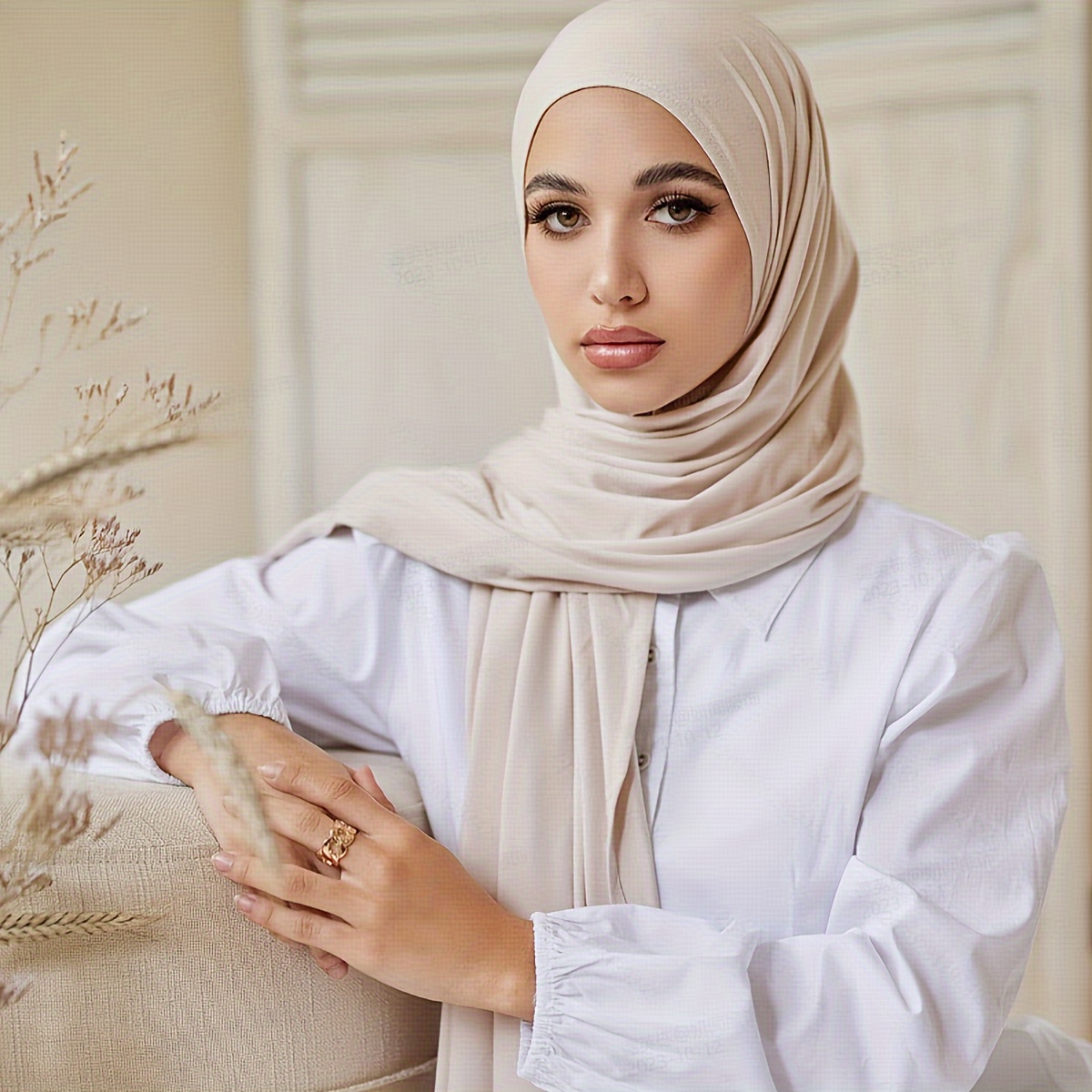JenPen 4 Pcs Hijab Scarves for Women Hijab Undercap with Tie Adjustable  Islamic Muslim Undercap (Black and White)