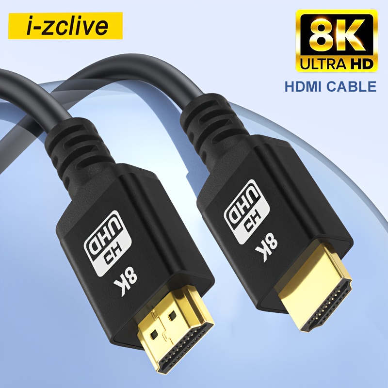 HDMI 2.1 Certified 8K High Performance HDMI Cable with Pressure Lock  Connectors