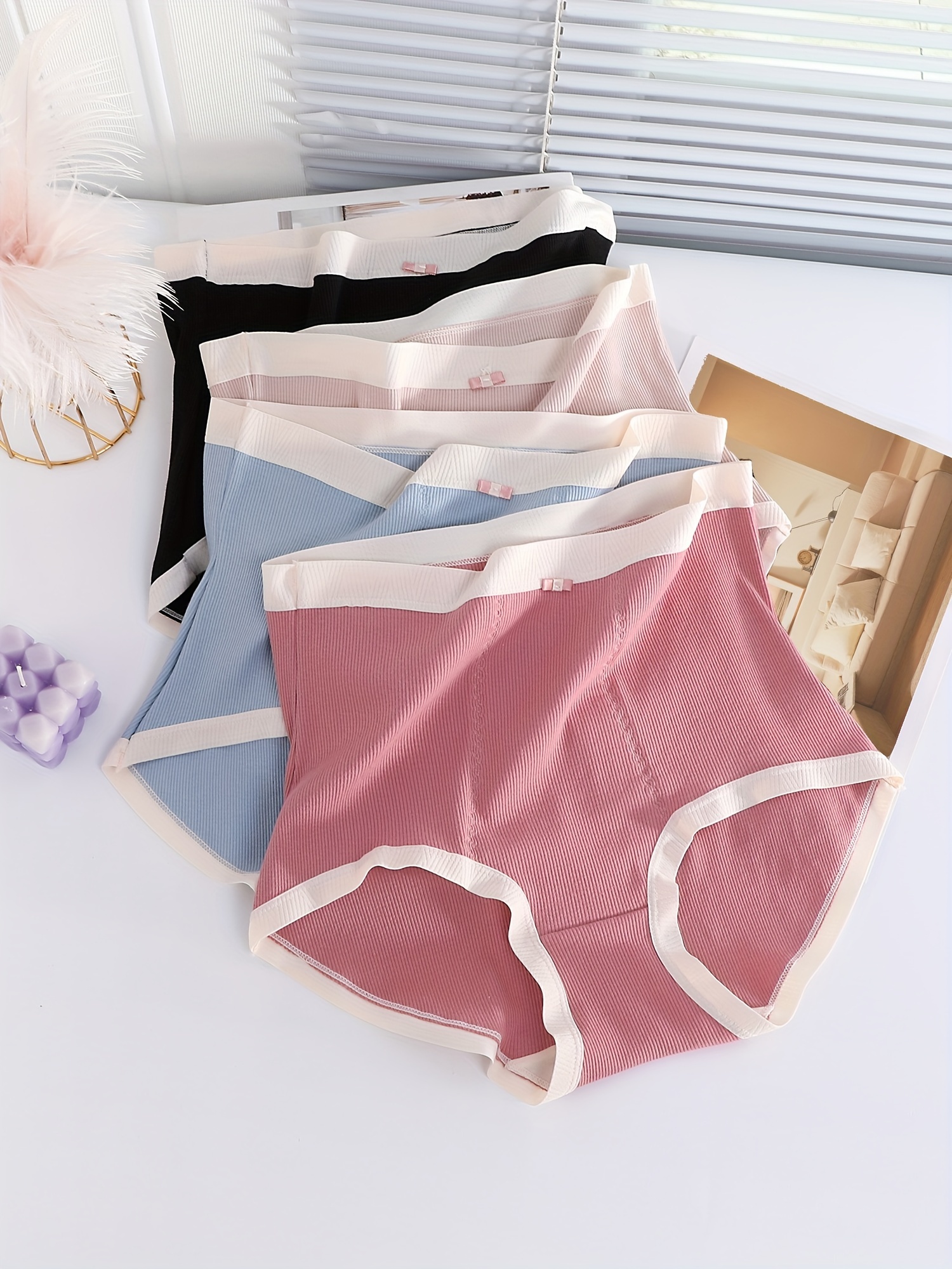 7Pcs Mix Color Cotton Panties Women Underwear Lovely Young Girls Panty  Breathable Briefs Sexy Ladies Underpants Female Lingerie