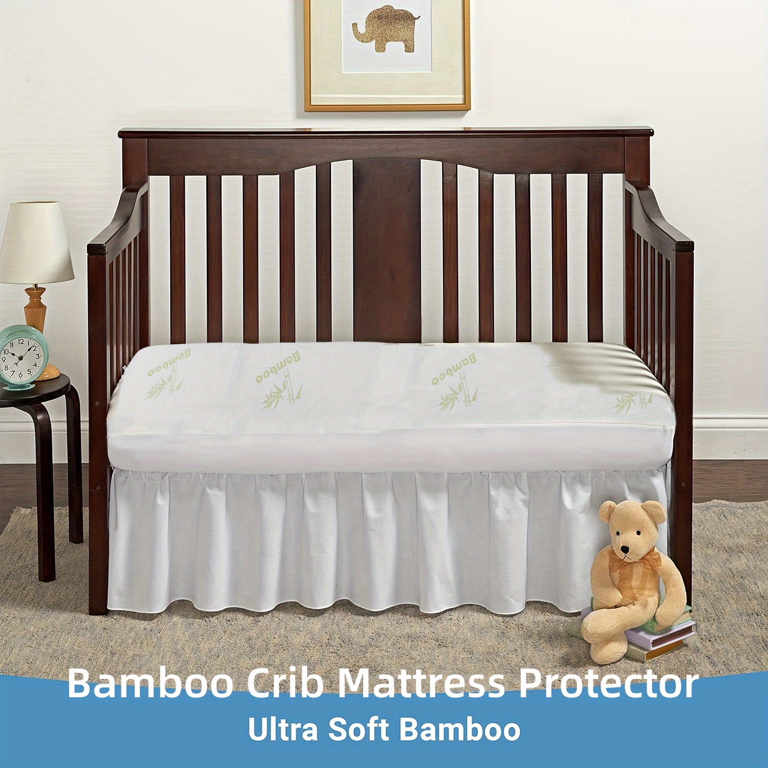 Cuna de bebé de 2 a 8 años con parachoques protectores, marco de cama de  madera estable de alta seguridad, muebles para niños de 85x163,5x155 cm -  AliExpress