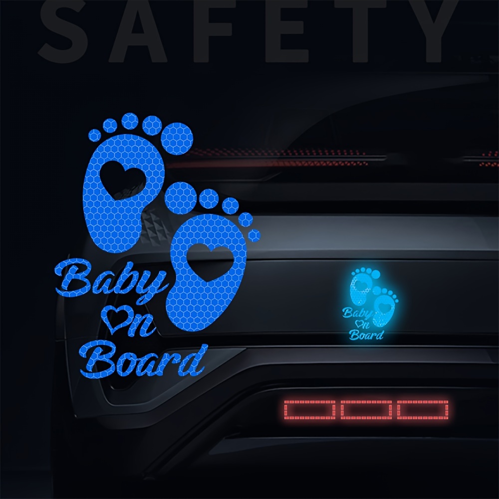 Pegatina para coche de bebé a bordo, para niños en el coche, señal de coche  para bebé a bordo, calcomanías de coche para seguridad, calcomanías y