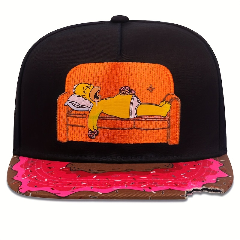 Fashion Snapback The Simpsons Baseball Cap Funny Homer Simpson Hat Munchies  Caps