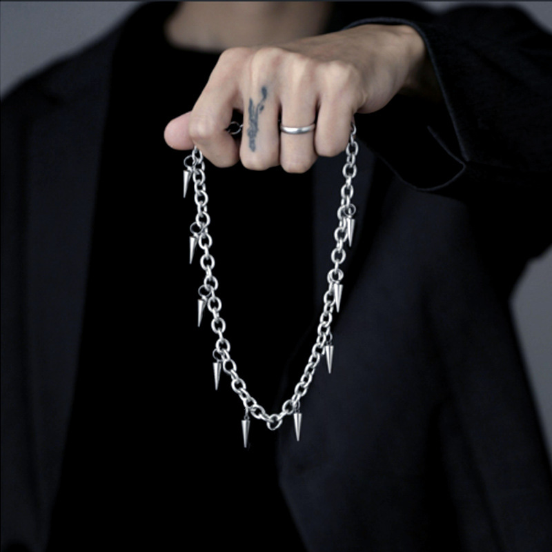 Punk Layered Chain Pants Chain For Men Trendy Hip Hop Hollow - Temu