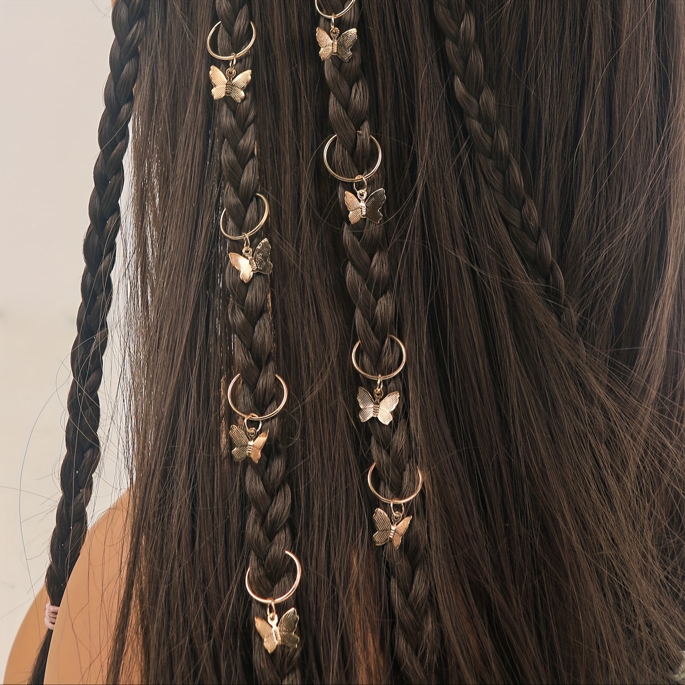 Golden Hair Jewelry For Braids Accessories Wave Hair Rings - Temu