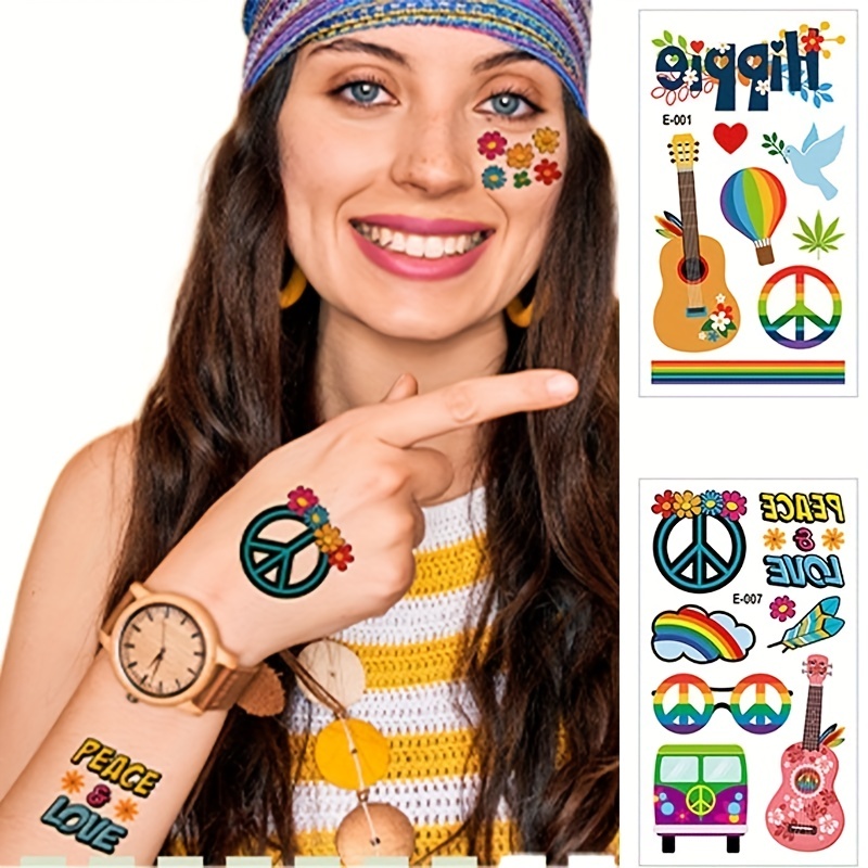 Set Costumi Hippie Anni '70 E '60 Accessori Abbigliamento - Temu Italy