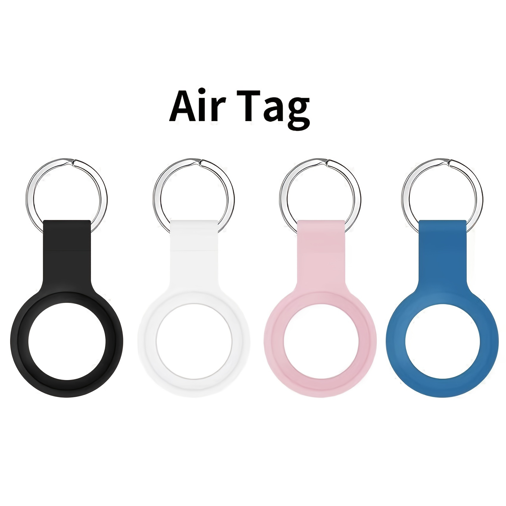 Cute Bear Keychain Pu Leather Airtag Id Card Holder Air Tags Purse Bag  Backpack Car Key Charm Earbud Case Accessory Women Girls Gift - Temu