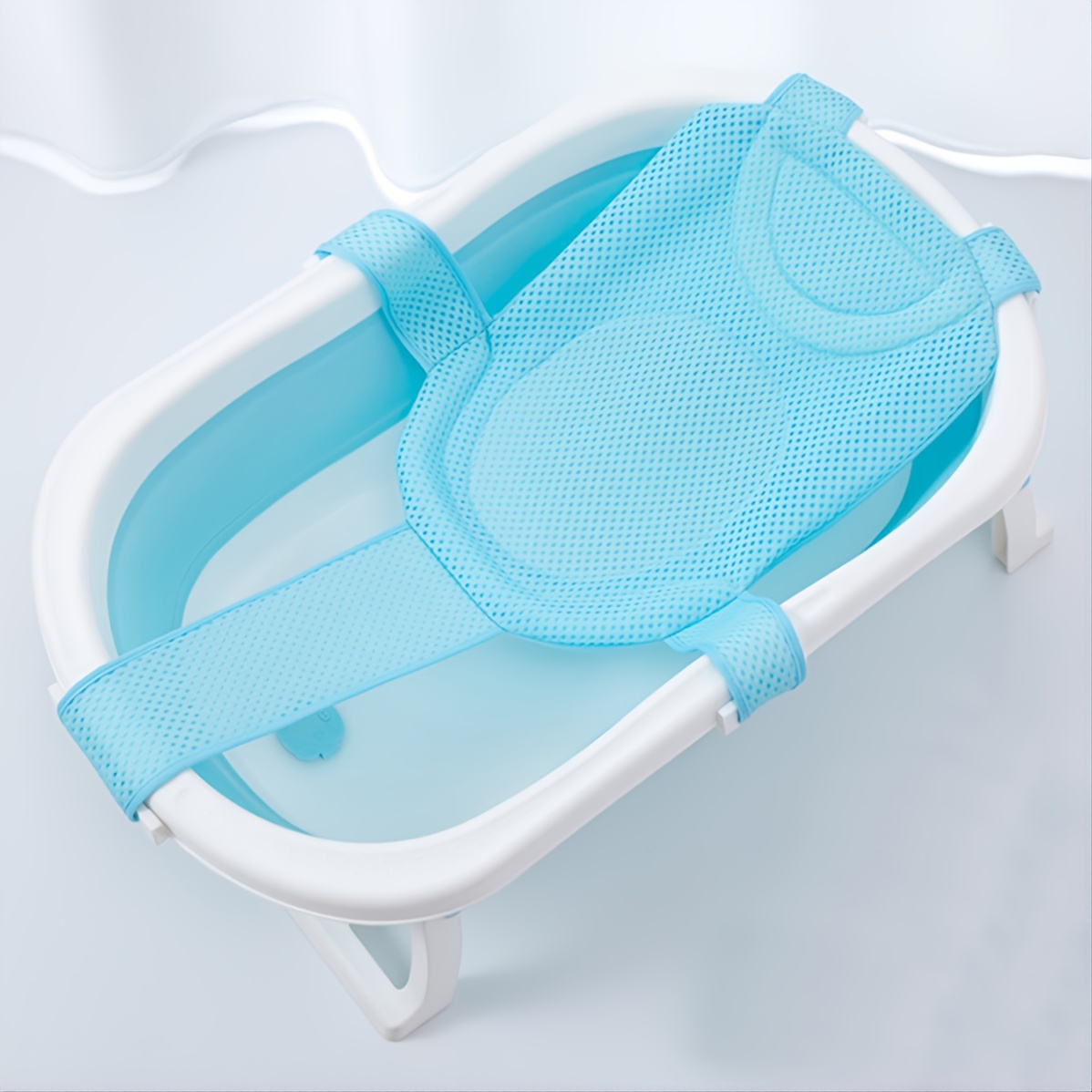 Alfombrilla de bañera para bebé con estrella para asiento de baño, solo  para cama de baño de recién nacido, ajustable, antideslizante, soporte de