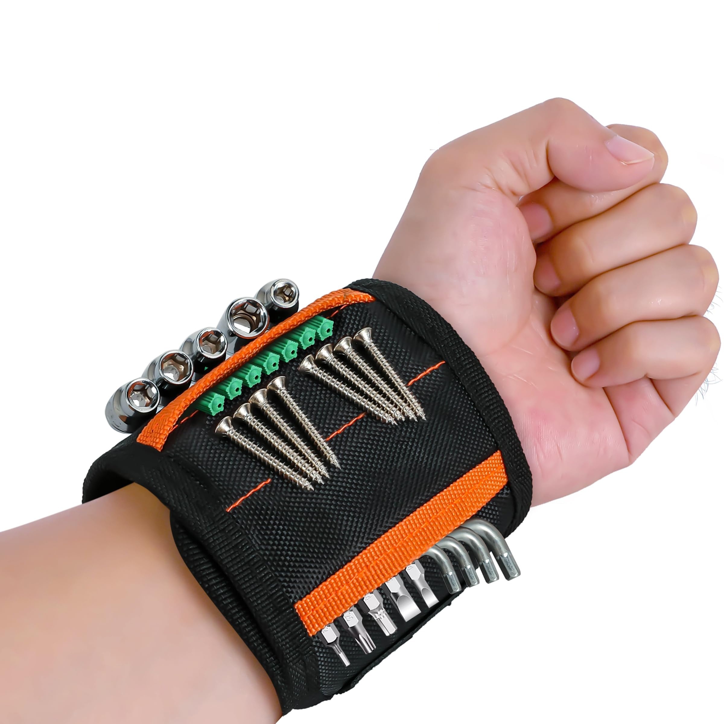 The Ultimate Diy Tool: Magnetic Wristband For Holding Screws - Temu