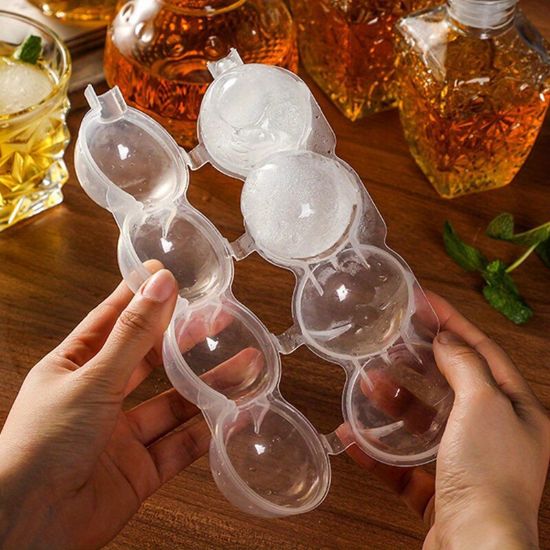 Whiskey Cocktail Big Ice Cube Tray 6 Holes Ice Cube Form Round