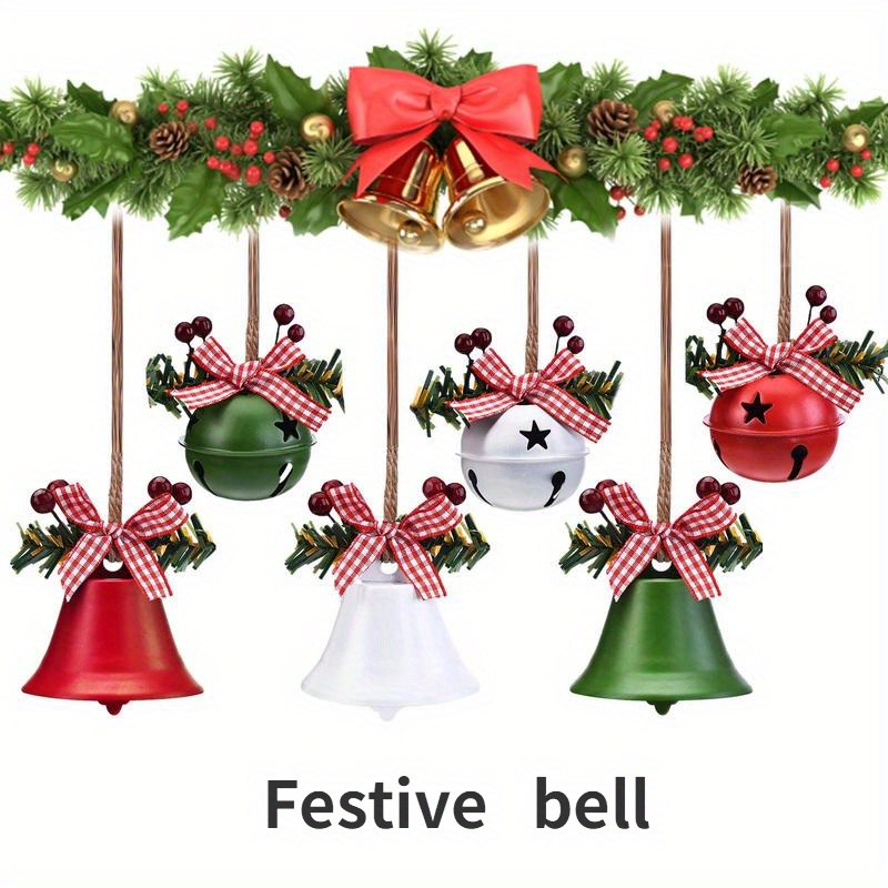 Christmas Jingle Bells Craft Bells Multicolor Christmas - Temu