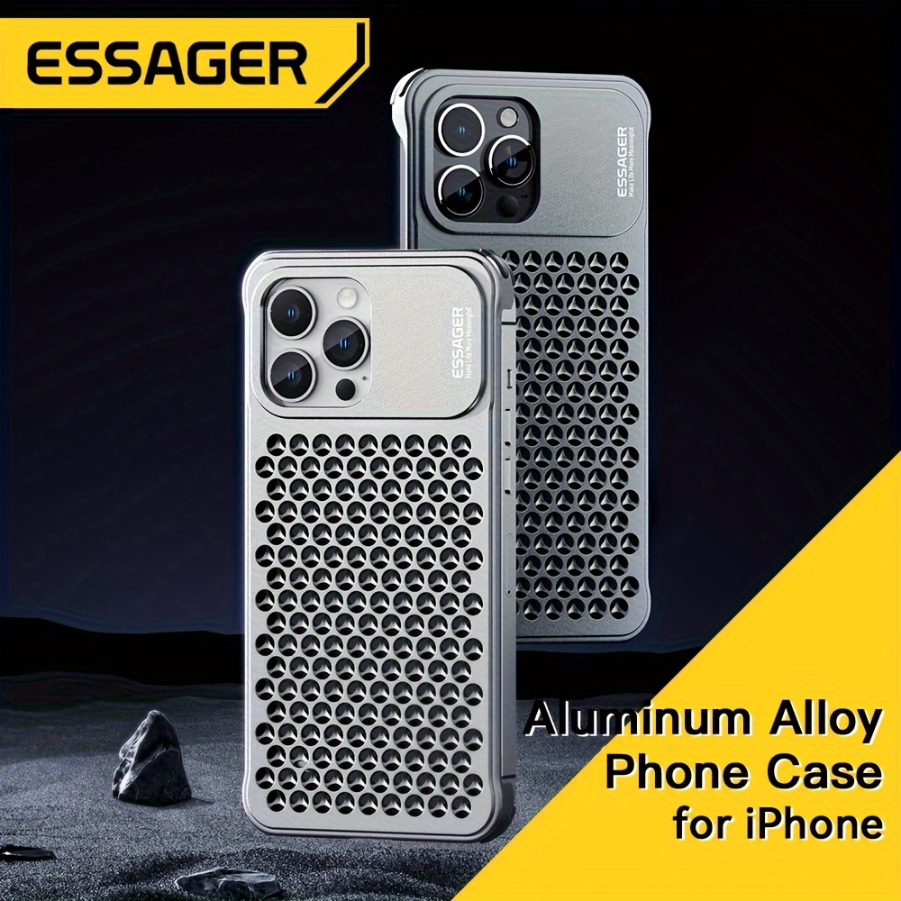Coque Luxe Aluminum Metal Housse Etui pour Apple iPhone 13 Noir
