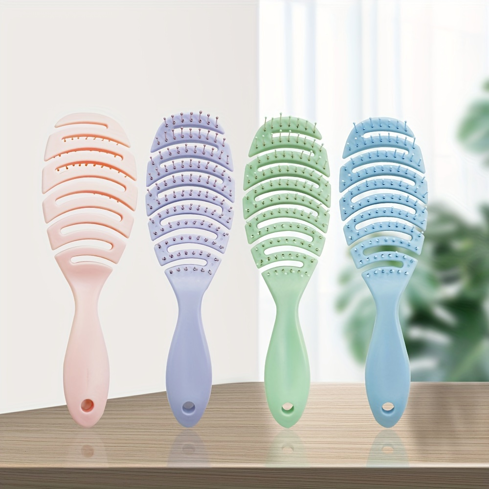 Soft And Stylish Oval Air Cushion Comb For Detangling - Temu