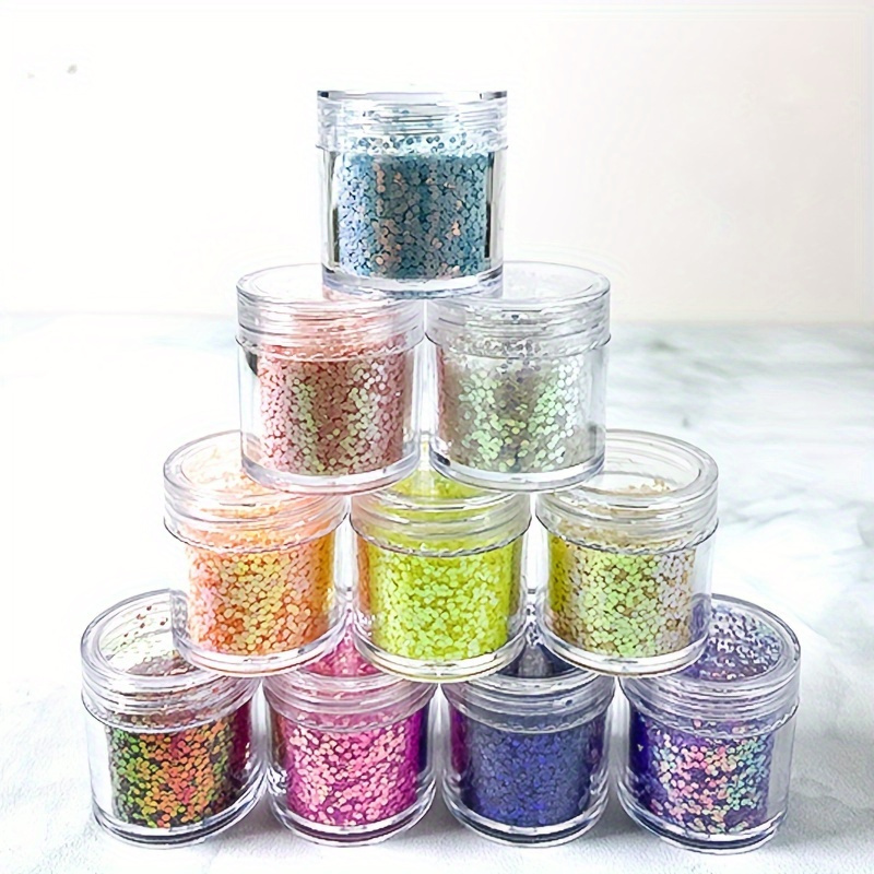 30g/bottle Crushed Glass Craft Glitter For Resin, Irregular