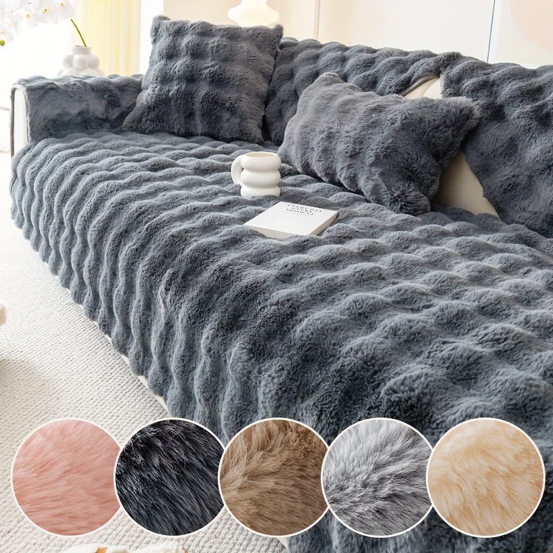 1 pezzo monocolore jacquard copertura completa Cuscino per divano Custodia  , antiscivolo traspirante Copridivano , elastico Fodera per divano adatto  per tutte le stagioni