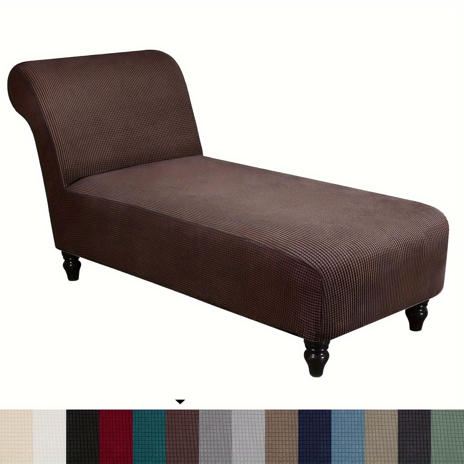 Curved chaise lounge slipcover hot sale