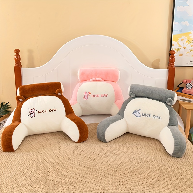Ice Bean Velvet Cartoon Lumbar Support Pillow Home Couch Pillow Car  Backrest Afternoon Nap Pillow Sofa Cushion - AliExpress