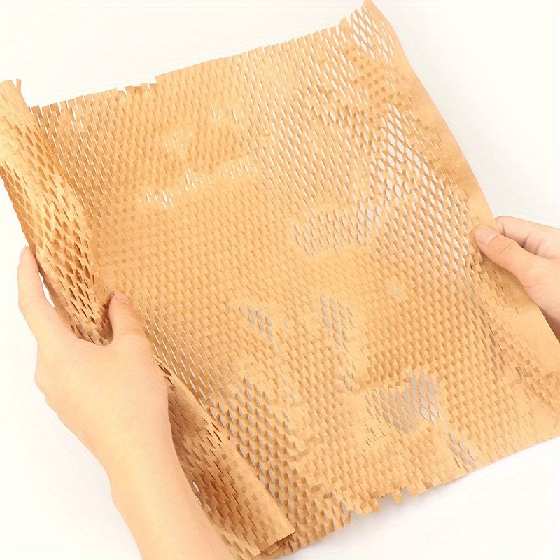  Papel de embalaje de nido de abeja, rollo de envoltura de  burbujas de 15 x 200 pies para envíos en mudanza, embalaje de regalo, papel  de amortiguación reciclable, suministros de embalaje
