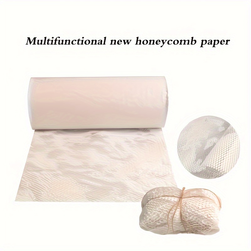 Envoltura de papel de embalaje de panal de abeja de 15 x 200 pies,  alternativa sostenible a la envoltura de amortiguación de burbujas para