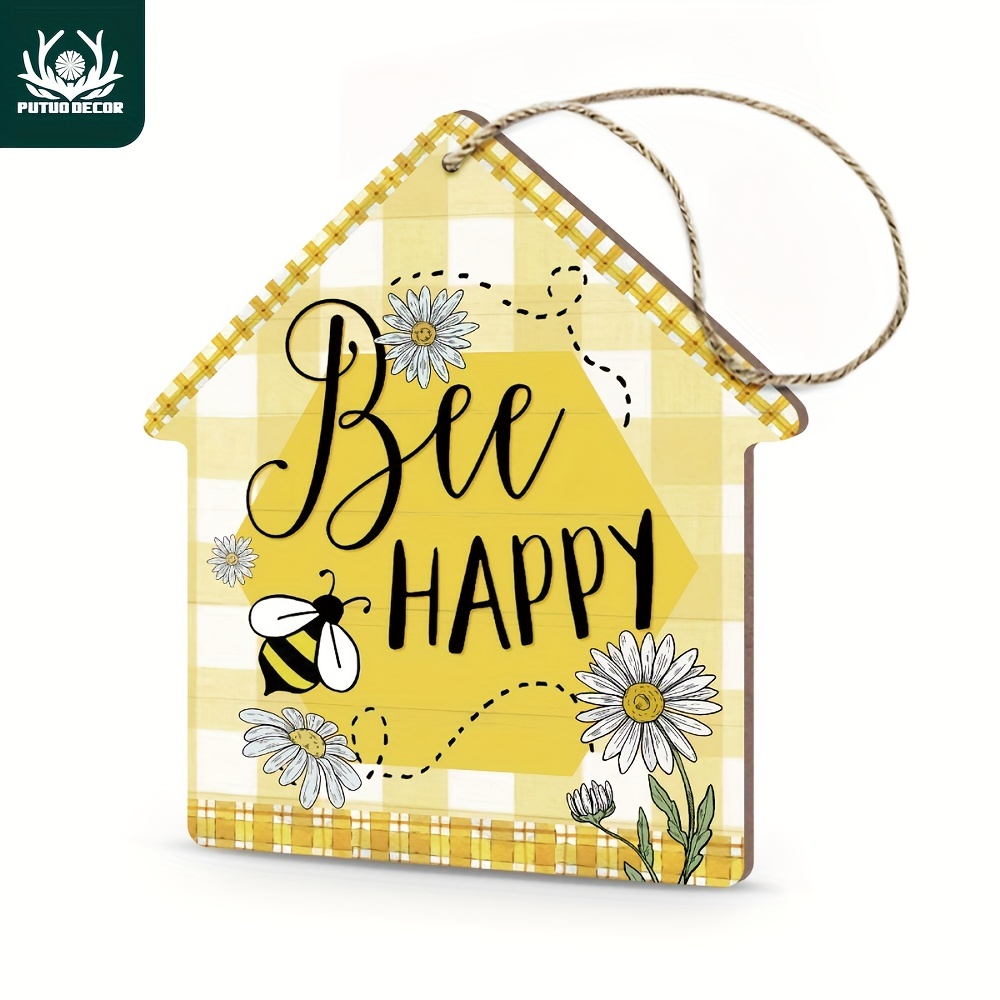 Brighten Up Your Kitchen With A Yellow Hexagon Honeycomb Bee - Temu