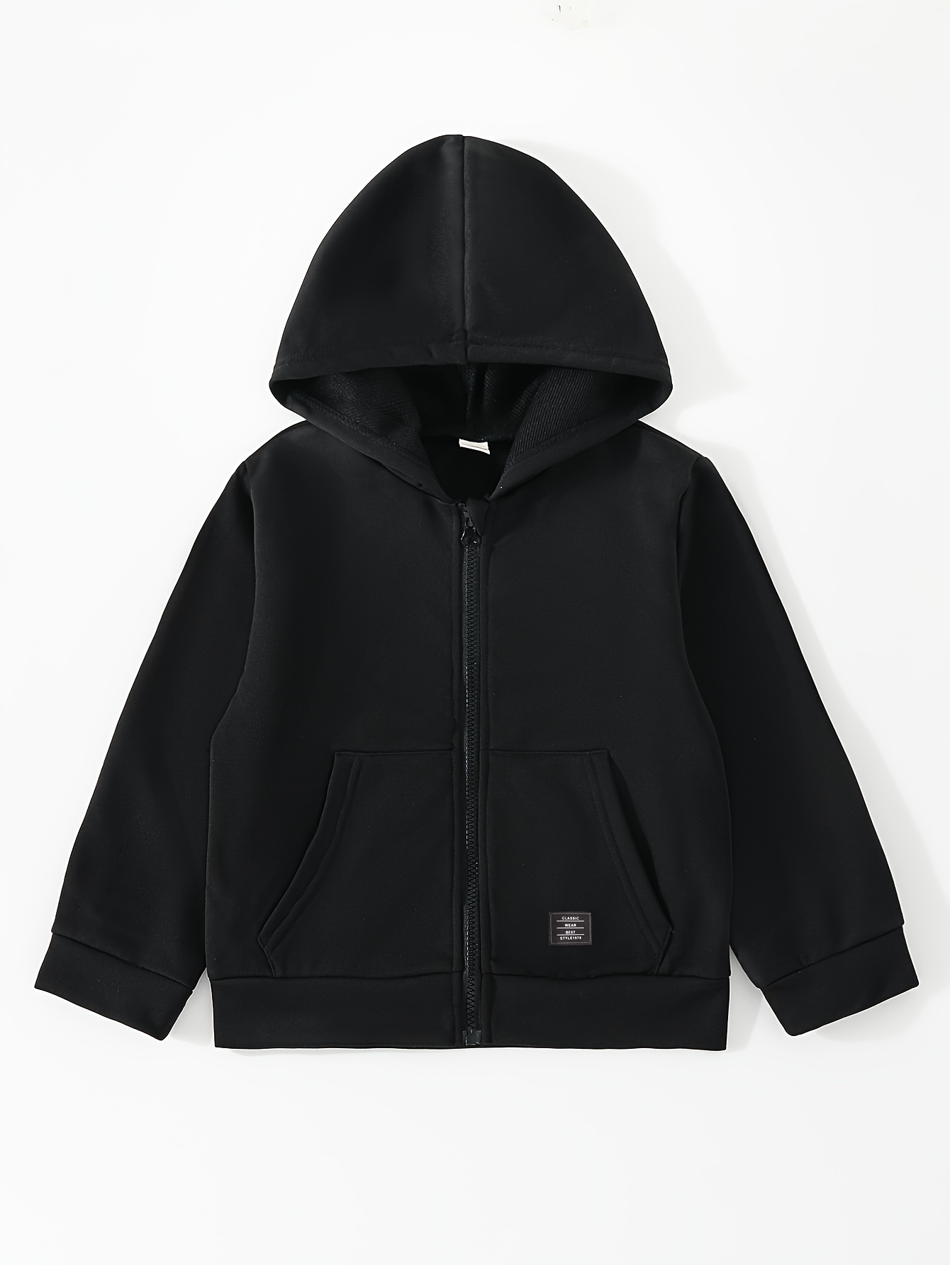 Plain black clearance hoodie for boys