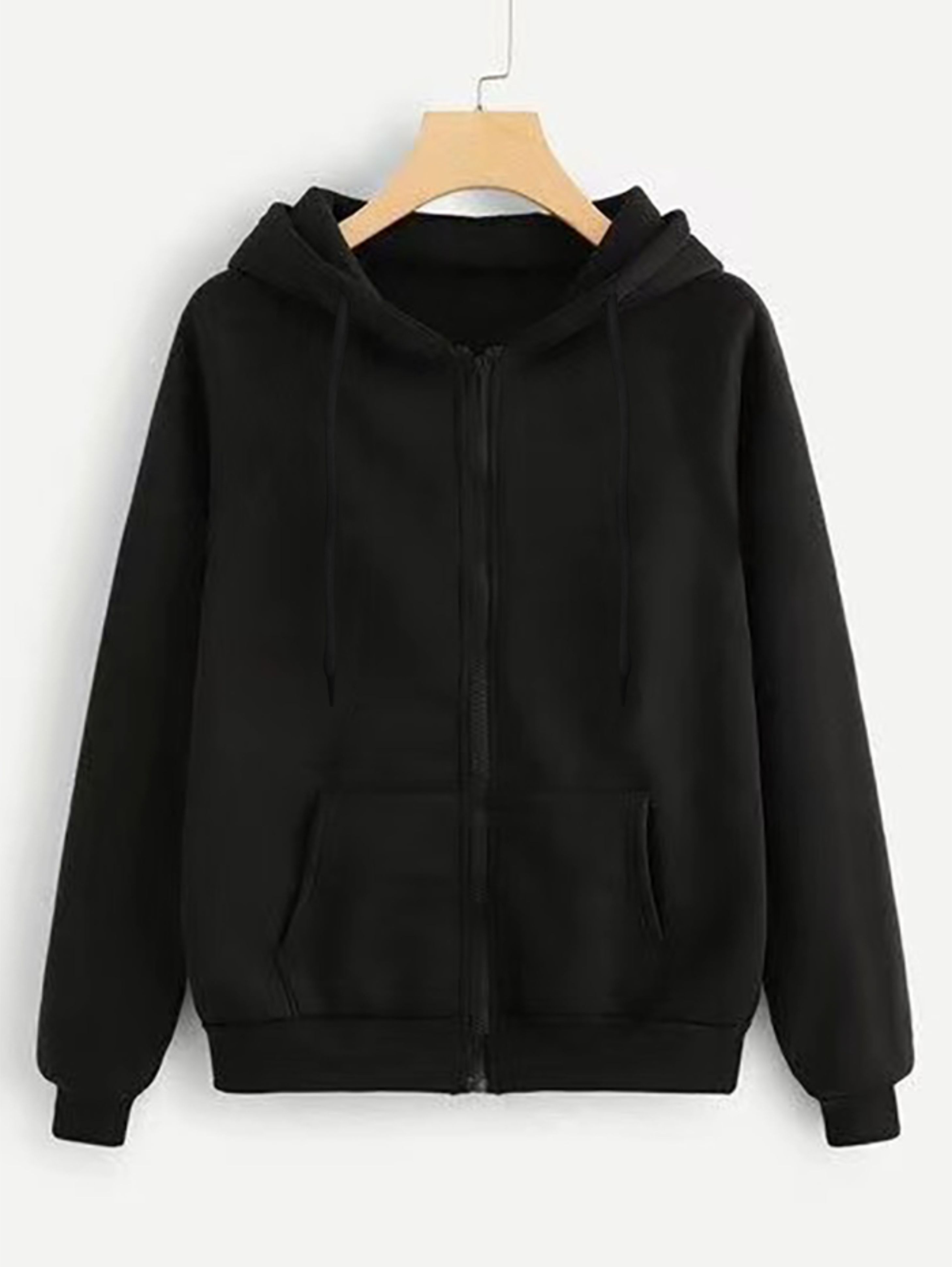 H&m black zip discount up hoodie mens