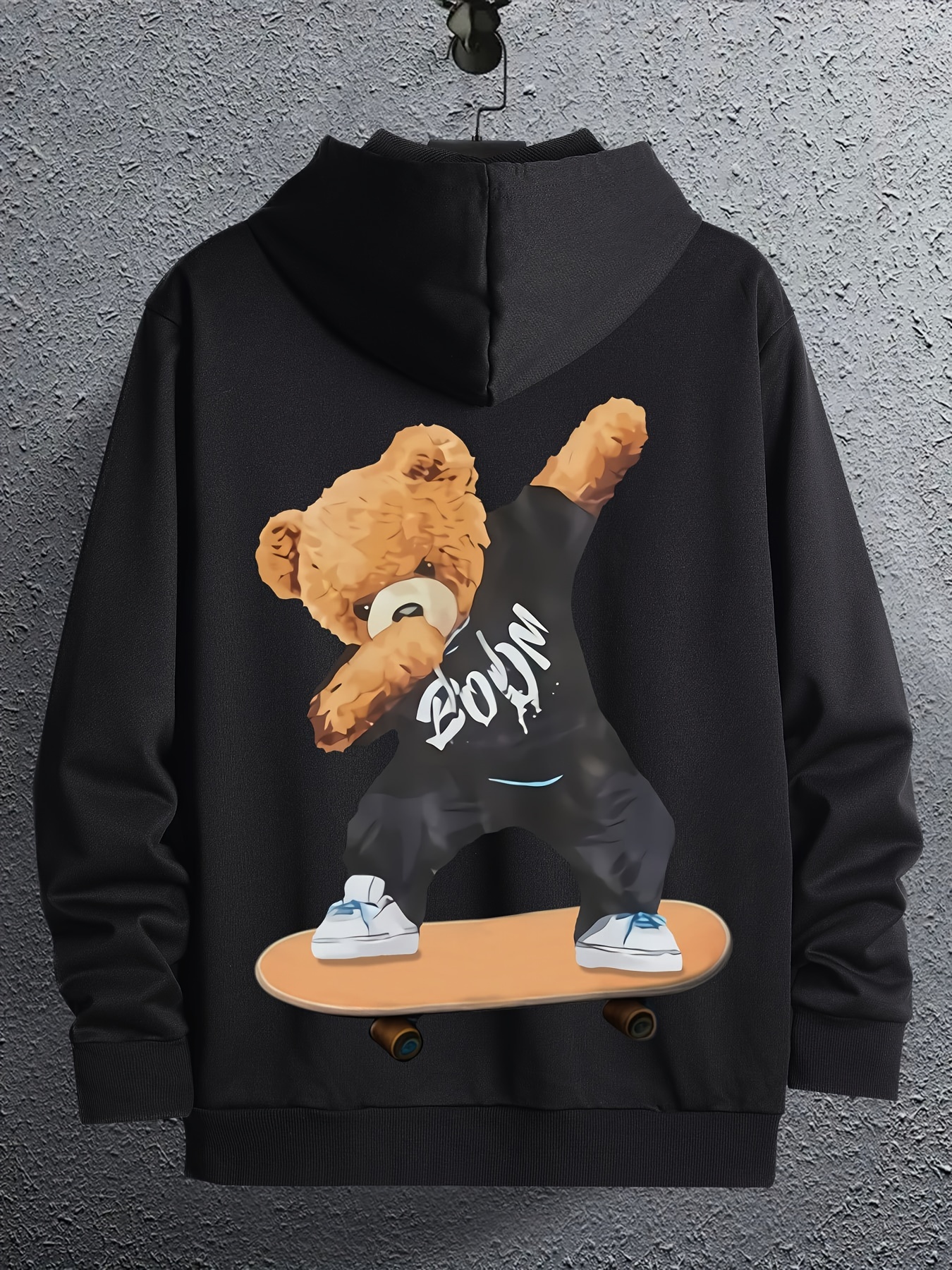 Trendy Teddy Bear Print, Men's Outfits, Casual Crew Neck Long Sleeve  Pullover Sweatshirt And Sweatpants Joggers Set For Spring Fall, Men's  Clothing - Temu Bahrain