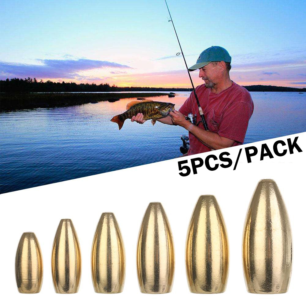 Fishing Carolina Rigs CRR Ready Rigs for Bass Fishing, 5pcs Brass  Pre-Rigged Carolina Rigs with Bullet Sinker Weights Freshwater Saltwater  Fishing