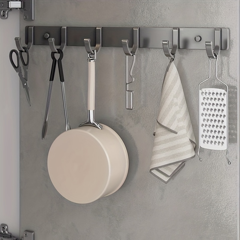 Wall Mounted Kitchen Utensil Rack Modern Wall Rod Storage - Temu