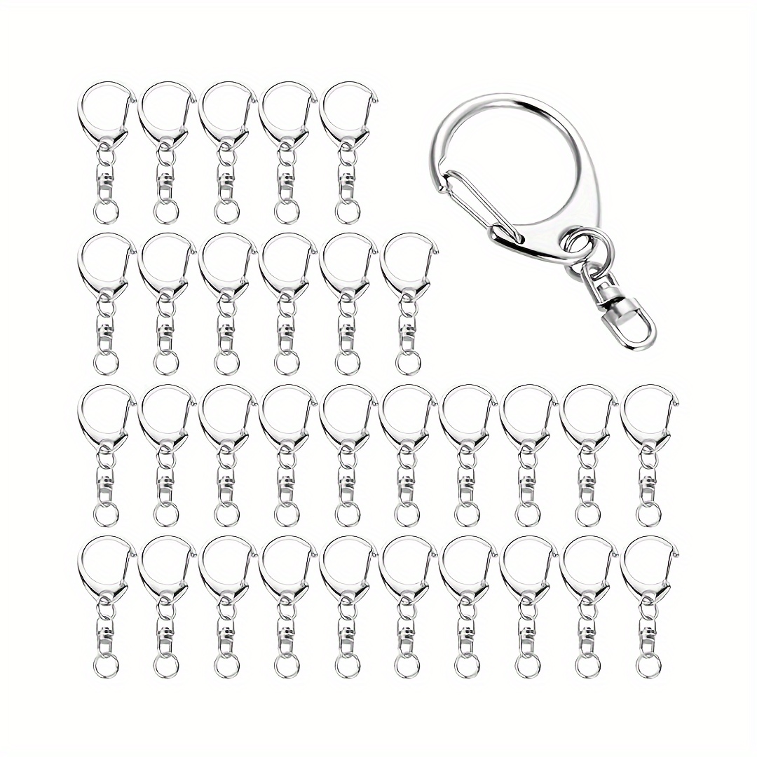 100PCS Premium Swivel Snap Hooks with Key Rings,Metal Lanyard Keychain  Hooks Lobster Clasps for beginner Key Jewelry DIY Crafts 1.25inches/32mm(50  Pcs Lanyard Snap Hooks+50 Pcs Key Rings) for Sale Australia