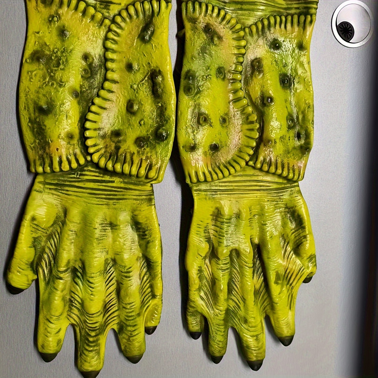 Guantes verdes de piel para Navidad, accesorios de disfraz de monstruo verde  para Halloween, regalos de