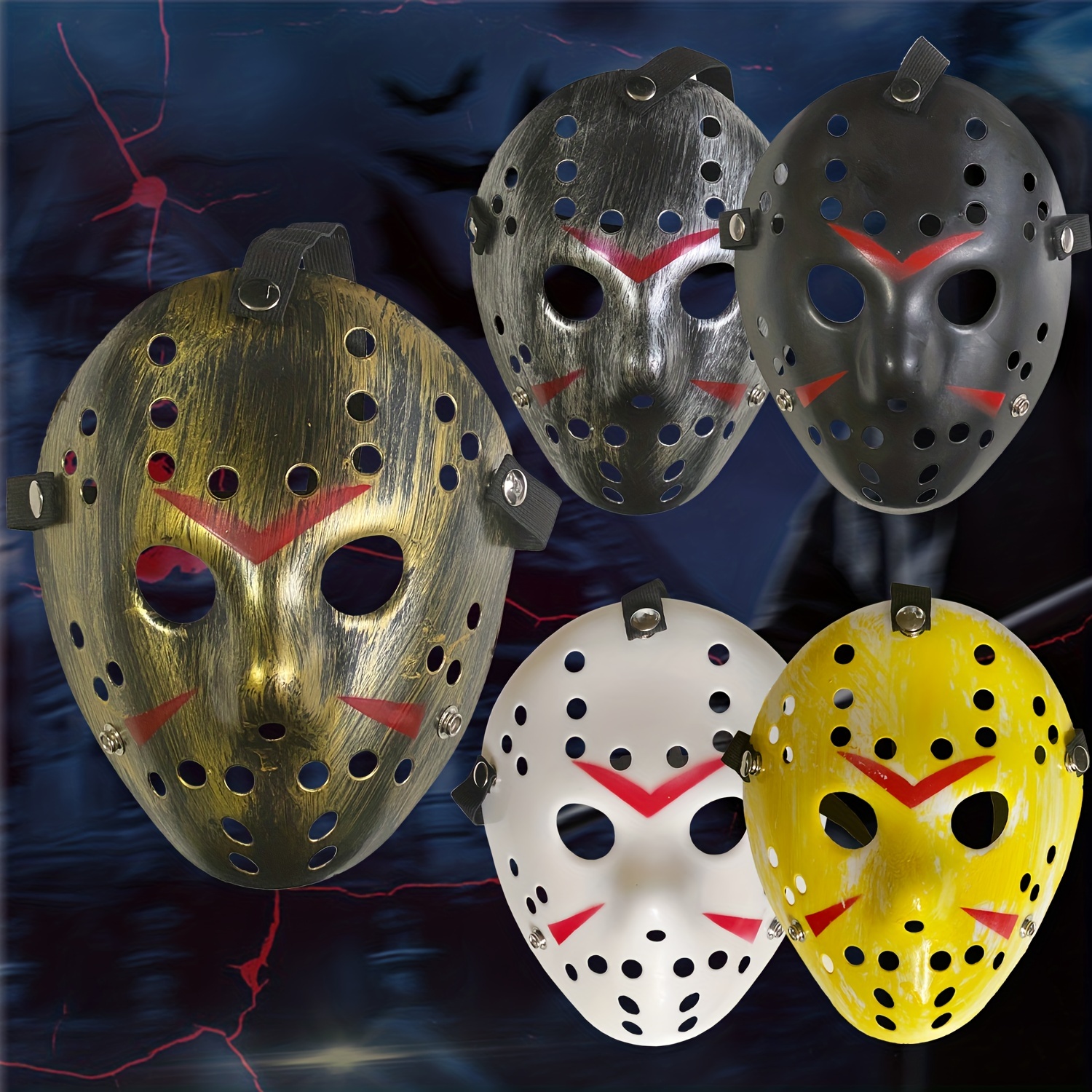 FRIDAY THE 13TH JASON VOORHEES HOCKEY MASK HALLOWEEN COSTUME PARTY HORROR  PROP